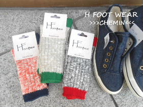 H FOOT WEAR 　ポイントカラーソックス_a0125177_12463925.jpg