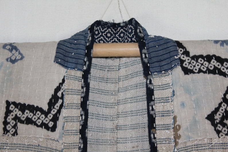 古布　木綿　紙縒り　野良着　Koyori Noragi Japanese Antique Textile Rare_c0325097_14321471.jpg
