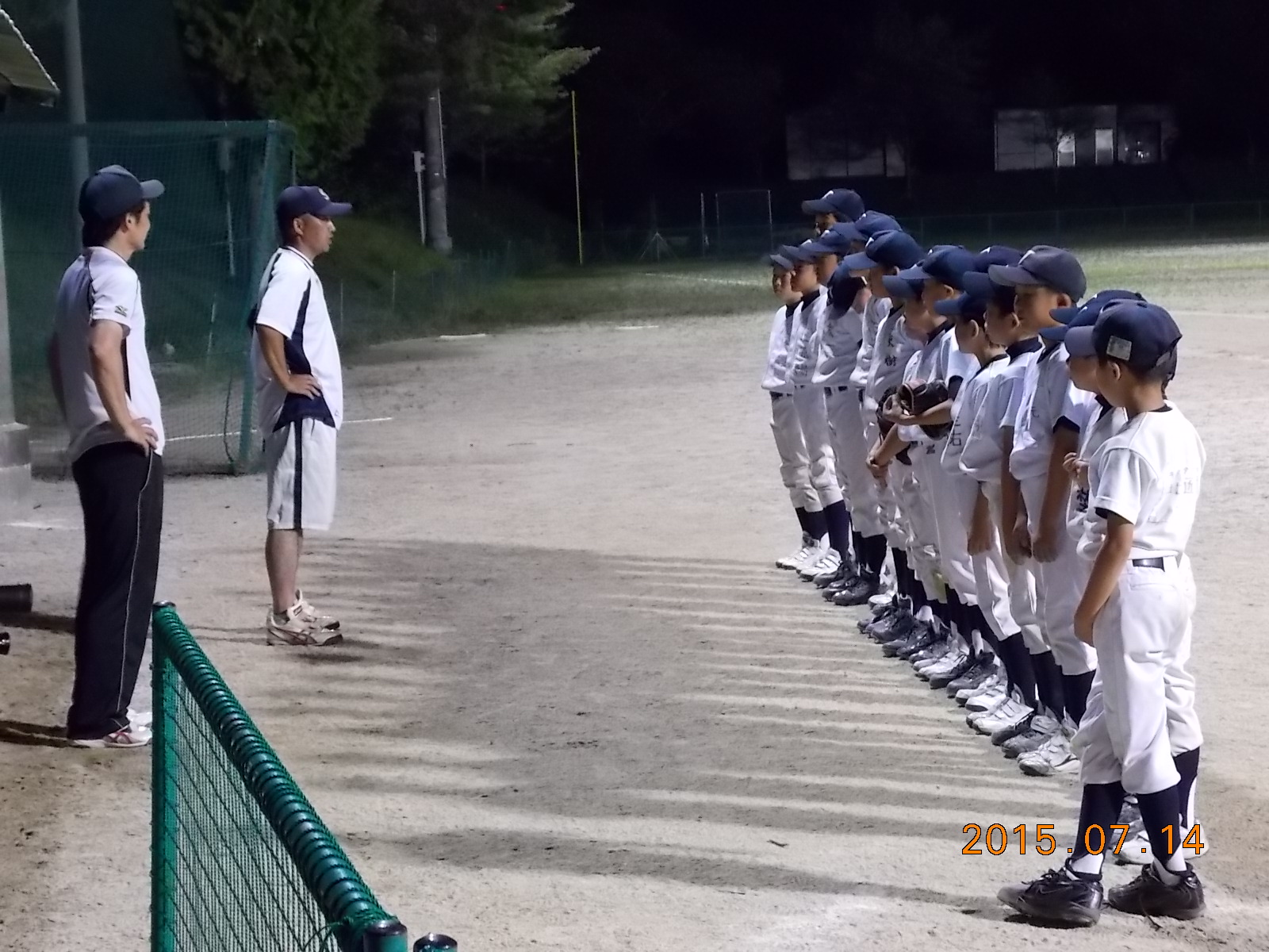 東濃大会前のナイター練習_d0010630_21461270.jpg