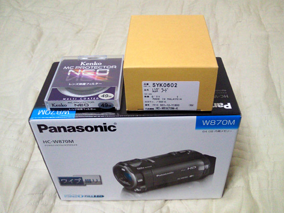 HC-W870M入線。 : 三日坊主。 HC-W870M入線。 : 三日坊主。