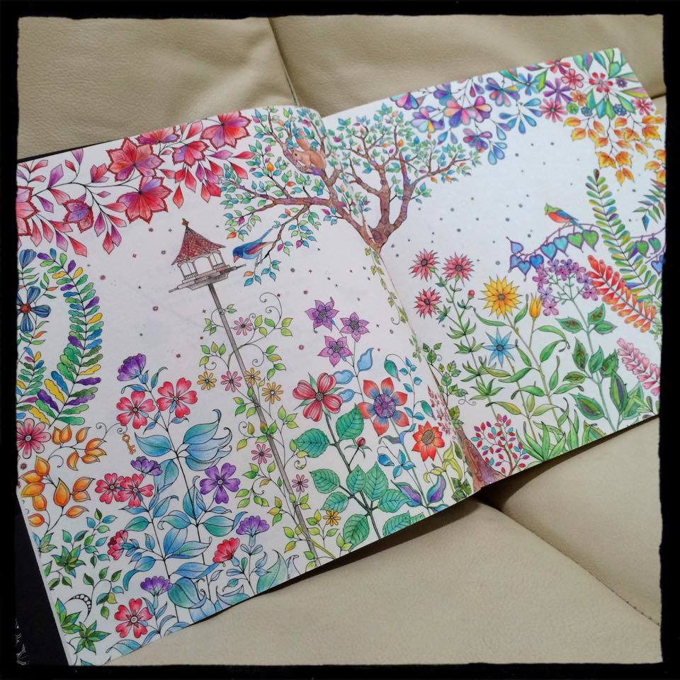 Thank You 彩色例の投稿 ひみつの花園 By Mutsumiさん オトナのぬりえ ひみつの花園 オフィシャル ブログ