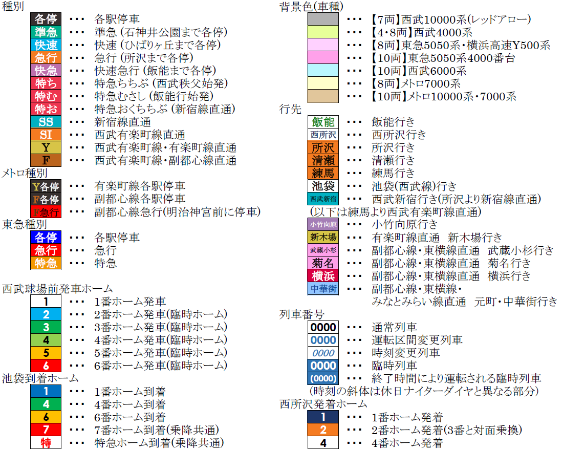 15 07 18 19 アイマスライブ時の西武池袋線臨時時刻表 モーリーの各駅停車 15 07 18 19 アイマスライブ時の西武池袋線臨時時刻表 モーリーの各駅停車