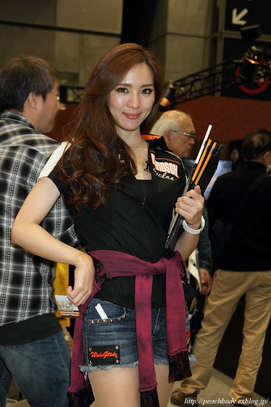 安藤愛子 さん ハーレーダビットソン ジャパン株式会社 ブース Peach Body 安藤愛子 さん ハーレーダビットソン ジャパン株式会社 ブース Peach Body