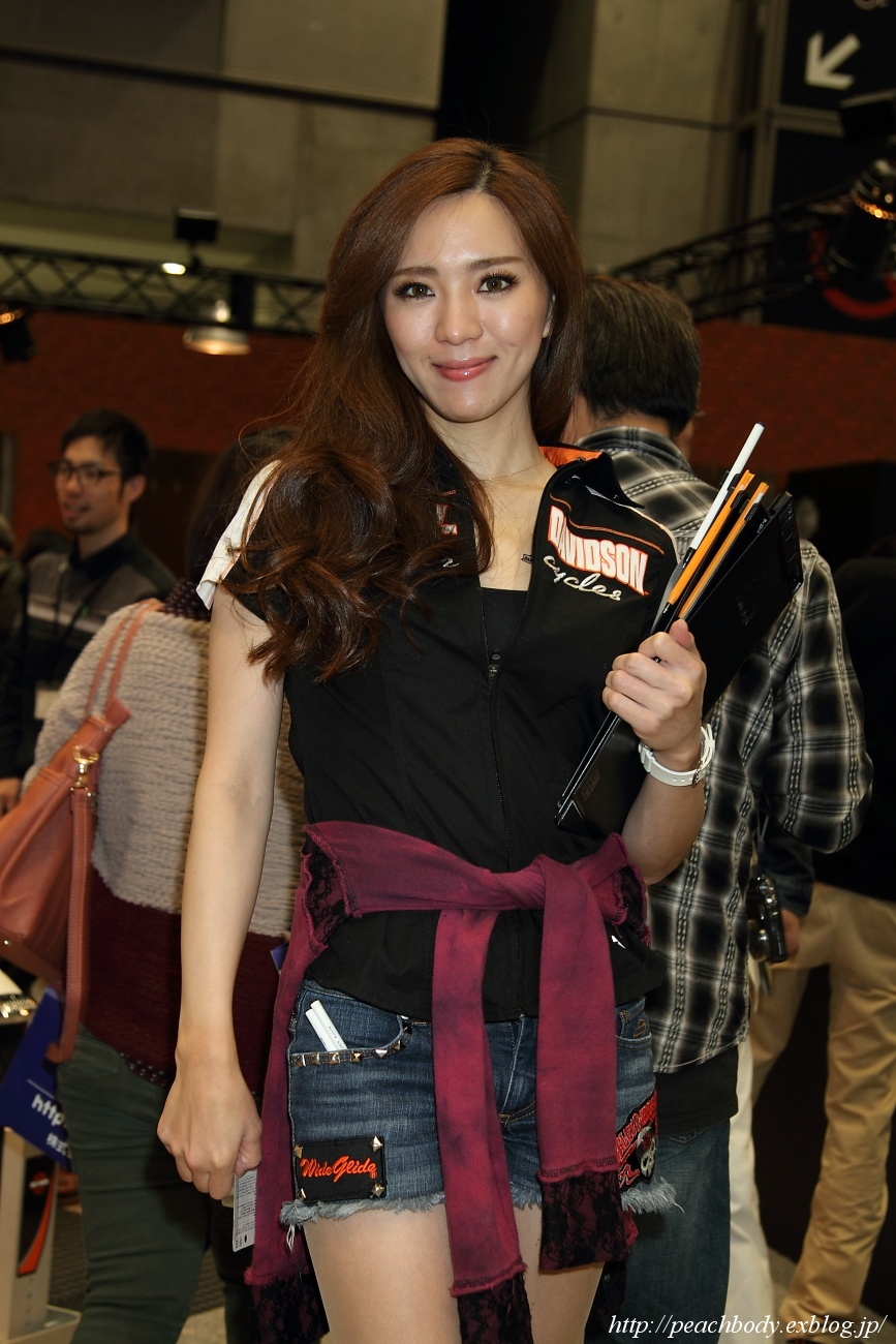 安藤愛子 さん ハーレーダビットソン ジャパン株式会社 ブース Peach Body 安藤愛子 さん ハーレーダビットソン ジャパン株式会社 ブース Peach Body