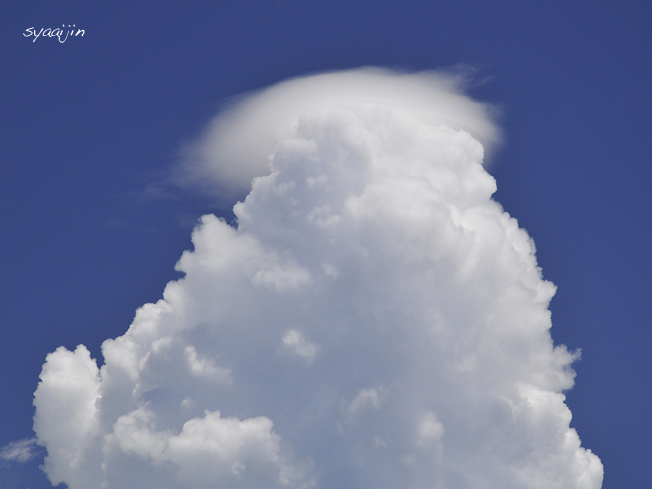 雲の上に笠雲 写愛館 雲の上に笠雲 写愛館