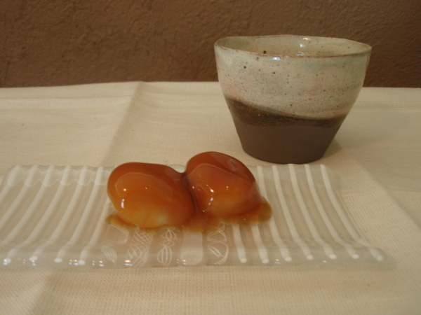本日のおやつ ガラスのお皿で_b0132442_14064898.jpg