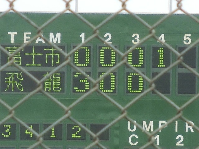 富士市立高校野球部 「残念!」早すぎる敗退_f0141310_6525926.jpg