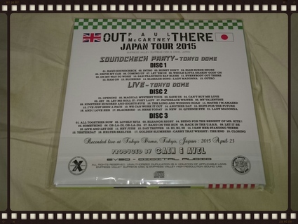 PAUL McCARTNEY / OUT THERE JAPAN TOUR 2015 OSAKA & TOKYO DOME 4DAYS Vol.2_b0042308_9353483.jpg