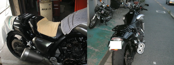 Vmax 1700 リアキャリア製作_e0218639_1213573.jpg