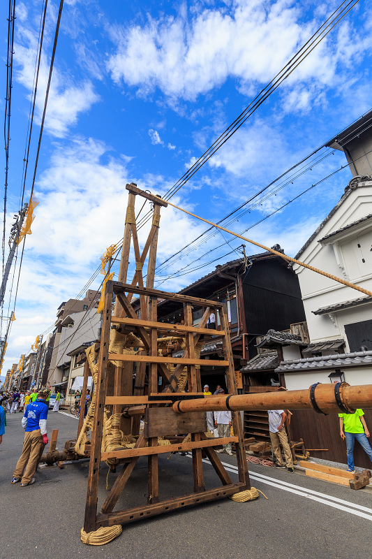 後祭・北観音山／南観音山の山建て（祇園祭2015）_f0155048_23364937.jpg