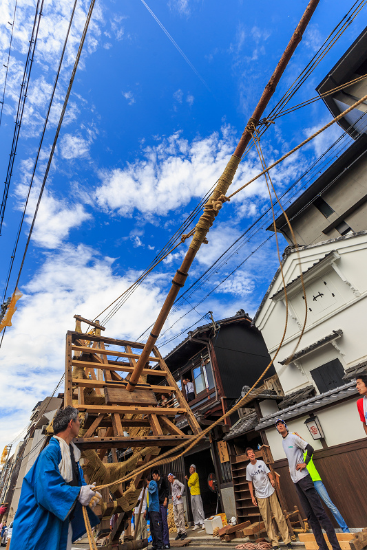 後祭・北観音山／南観音山の山建て（祇園祭2015）_f0155048_23382773.jpg
