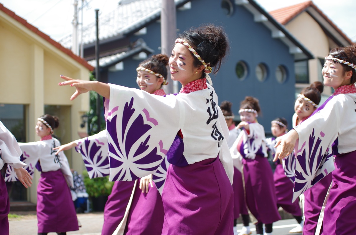 銭形よさこい２０１５その１５（岡山うらじゃ連 蓮雫その１）_a0009554_18215442.jpg