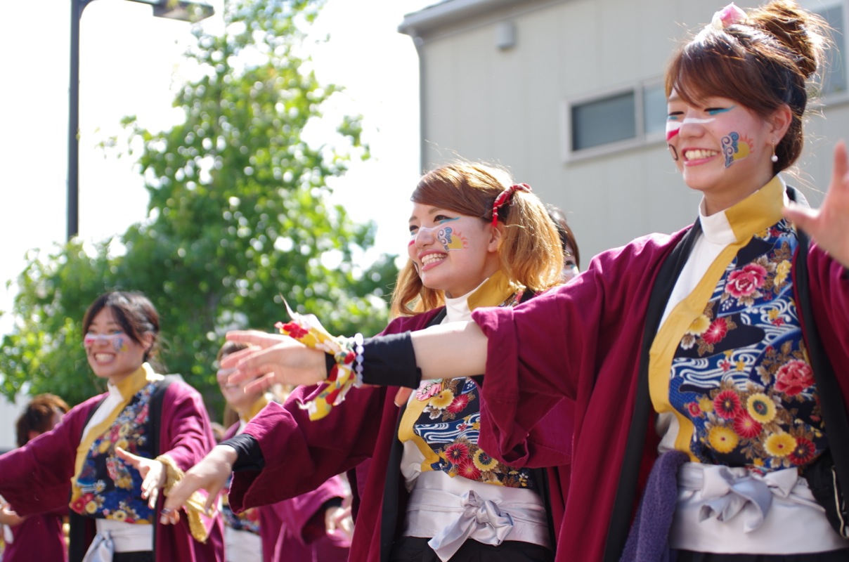 銭形よさこい２０１５その２１（岡山うらじゃ連 楽鬼）_a0009554_21542437.jpg