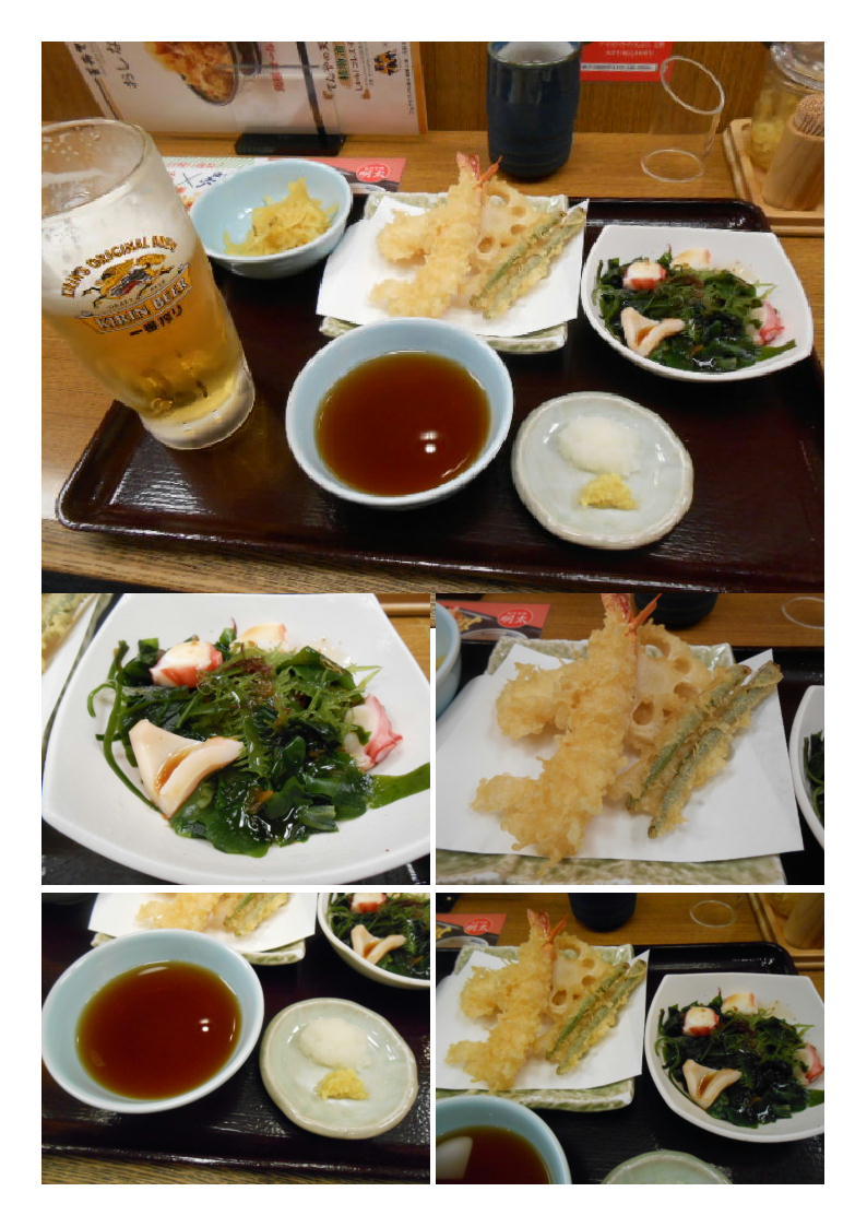 五反田「てんや」、晩酌セットを自分で設定。 ビールセット+小鉢(たこブツ)+ビール_b0142232_03435955.jpg