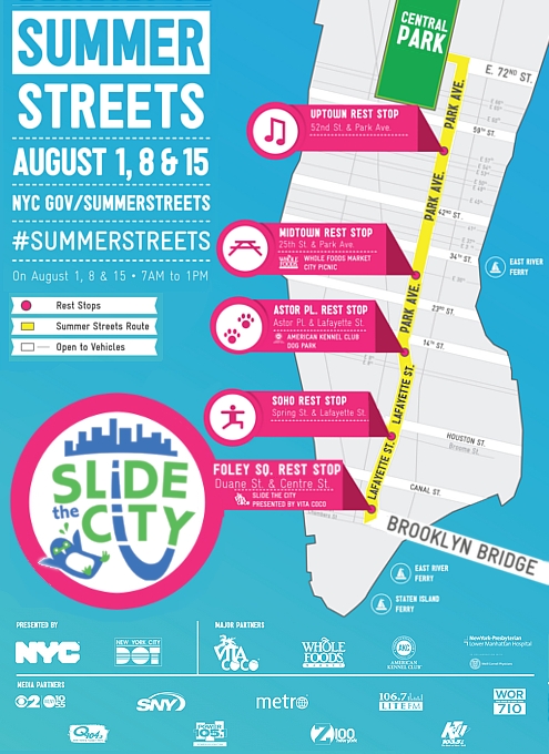 NY最長の歩行者天国イベント、Summer Streetsに巨大 ウォーター・スライダーが登場予定_b0007805_10125449.jpg