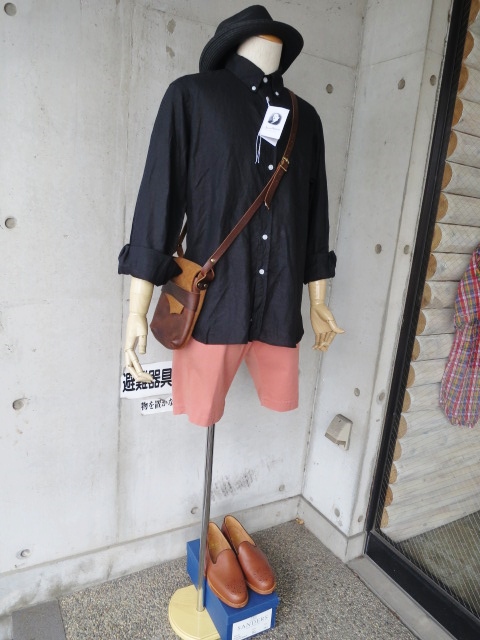 最終・御紹介のカラー・BLACK LINEN B/D SHIRTS By James Mortimer_d0152280_12234110.jpg