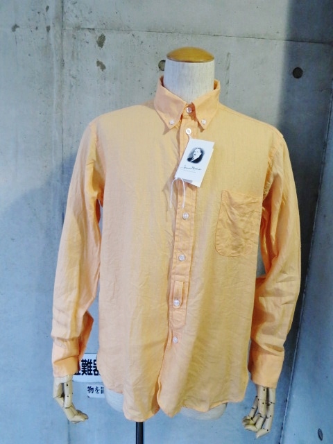最終・御紹介のカラー・BLACK LINEN B/D SHIRTS By James Mortimer_d0152280_12395725.jpg