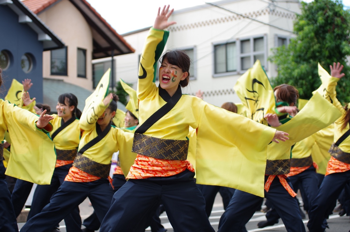 銭形よさこい２０１５その３５（岡山うらじゃ連 四季）_a0009554_2394547.jpg