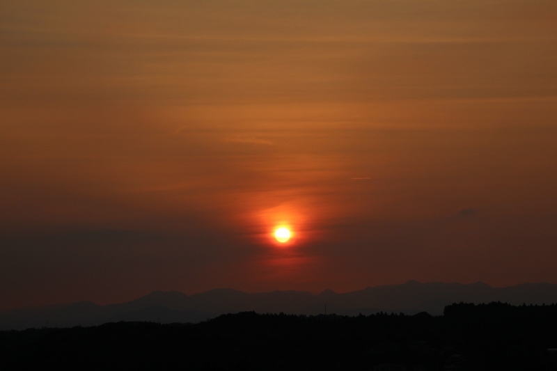 ある日の夕景　＠福島県石川町_f0048546_06160991.jpg