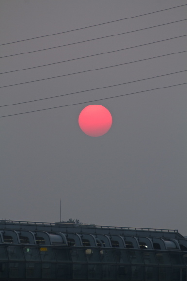 ブルームーンの朝 登ったのは真っ赤な太陽 Air Born Japan 日本の空を 楽しもう