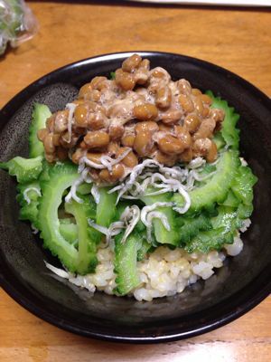 ゴーヤ納豆どんぶり_d0122797_01758.jpg