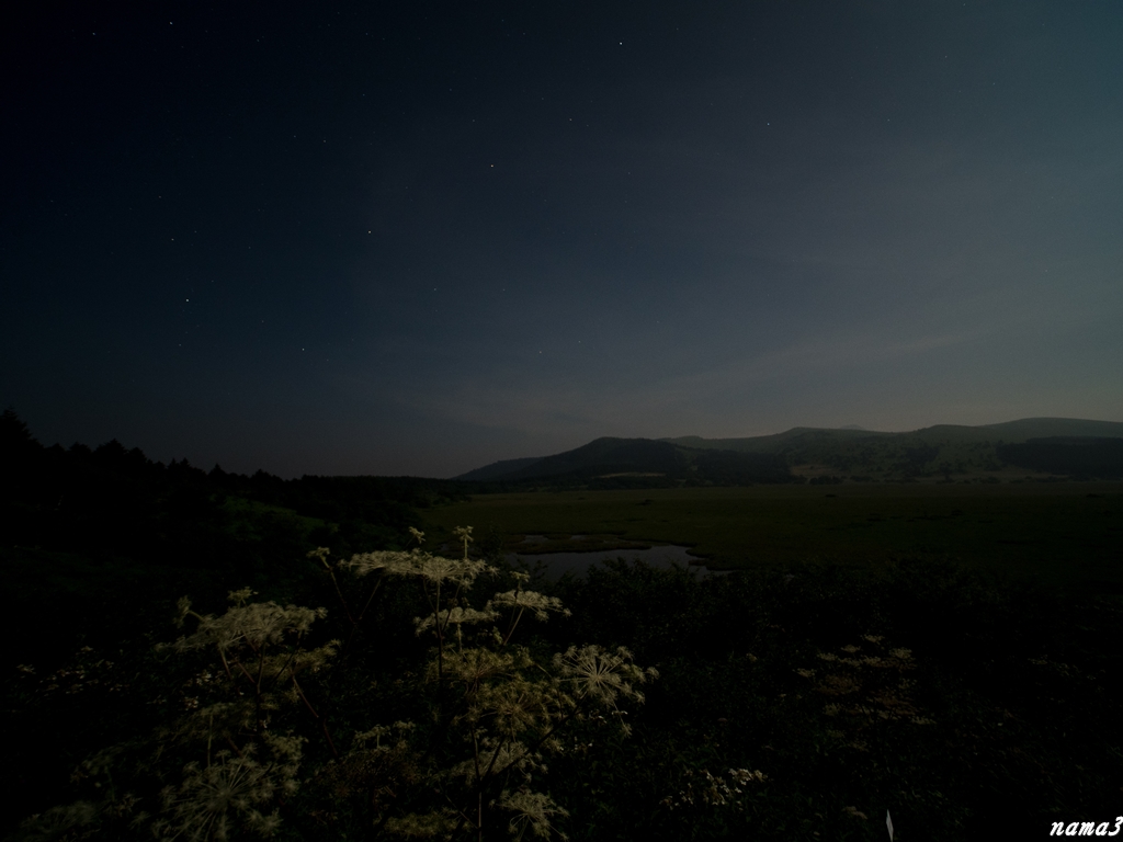 初めての八島湿原　夜と朝_f0224100_7241981.jpg