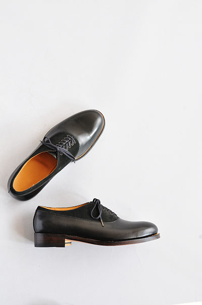 Calf Black × Suede Black Balmoral Shoes_d0120442_15434739.jpg