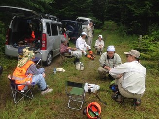 平成27年7月18日（土）　支笏湖復興の森　天候：曇り　参加：8名_c0173813_10384722.jpg