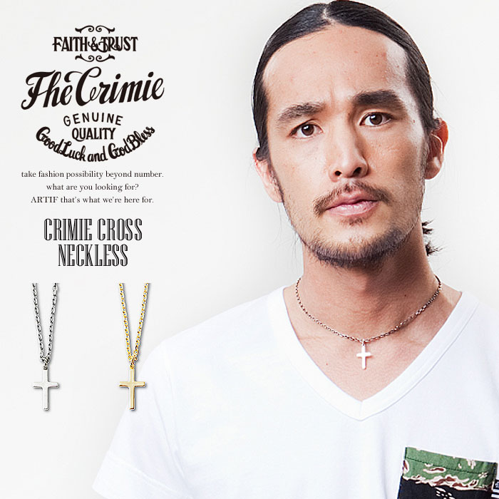 Crimie クライミー ターコイズ クロスチャーム シルバーネックレス