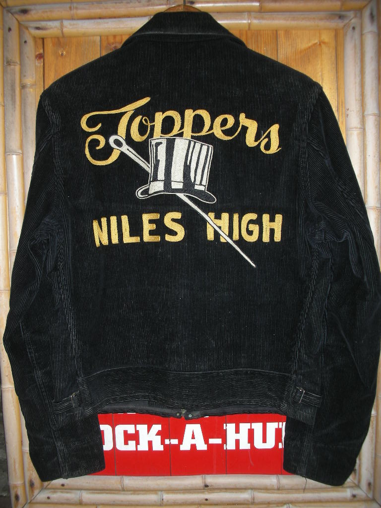 1930\'S NILES HIGH EMBROIDERED BLACK CORDS JKT SZ/36 SOLDOUT_c0187684_13584331.jpg