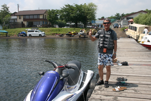 ブラボー！山中湖でジェットスキーの夏休み_f0059321_934522.jpg