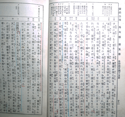 引照新約全書 大日本聖書館 日本横濱印行 明治32年 : 古書 古群洞 kogundou60@me.com  検索窓は右側中央にあります。検索文字列は左詰めで検索して下さい。（文字列の初めに空白があると検索出来ません）