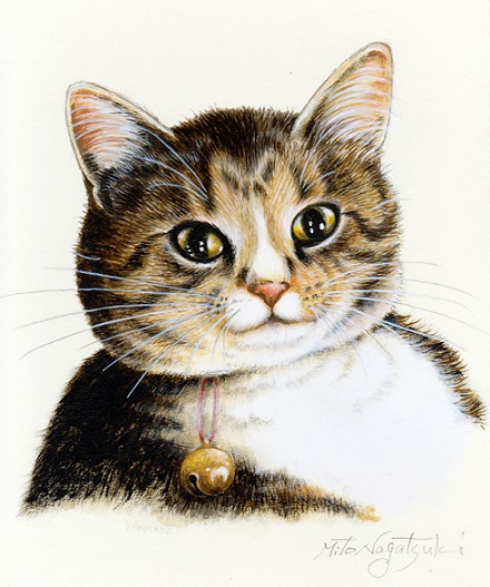 アクリル絵の具を使って細部まで描いた猫の絵 油絵画家 永月水人のａｒｔ ｌｉｆｅ