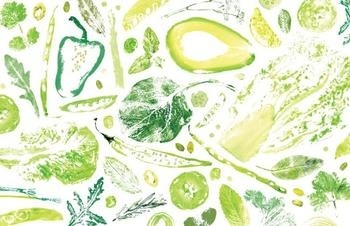 野菜ハンコでアートな世界 さくらのテーブル 野菜ハンコでアートな世界 さくらのテーブル
