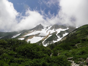 不帰の嶮、唐松岳 1日目_d0032405_23163459.jpg