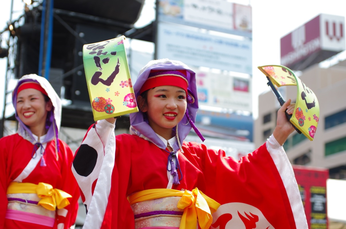 三原やっさ祭り２０１５ びさんじんその１ ヒロパンのよさこいライク N Vanライフ