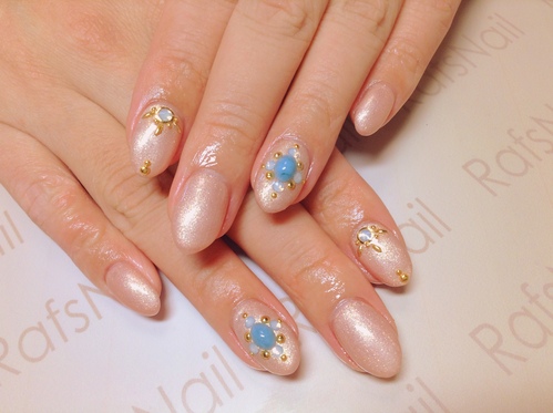 ターコイズネイル★_c0294909_10505011.jpg