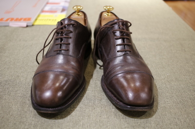 J.M.Weston 300番。ストレートチップのエイジング : シューケア