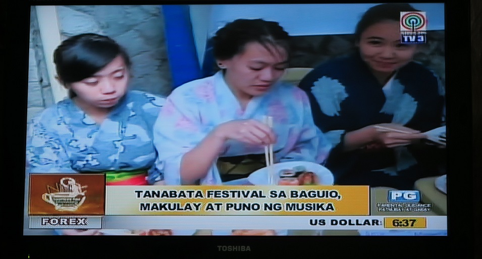 日比友好月間　「バギオ七夕祭り６」 ABS-CBN TV PATROL :ーー Baguio Tanabata Festival 6 _a0109542_1420748.jpg