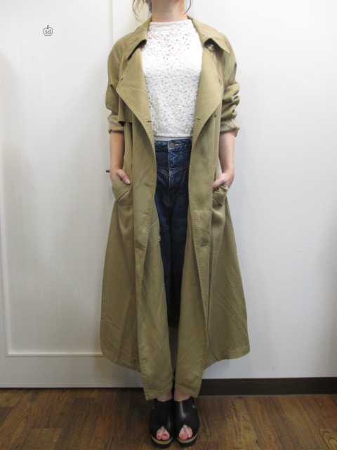 アングリッドungrid テンセルロングトレンチコート 浜松のセレクトショップ サムディ ディマンシュ Samedi Et Dimanche
