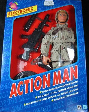 GI.joe (イギリスアクションマン)1970年代バイクとサイドカー 資料/1993年のアクション・マン・トイ (イギリス版 HoF