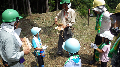 ふれあい森林教室 in \"森から考えるESD学びの森”　夏１回目_c0355655_11050603.jpg