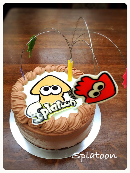 スプラトゥーンケーキ Splatoon Cake 幸せなトカゲ おもにケーキをつくってます