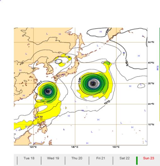 熱帯低気圧は２３日に最接近か！_e0028387_1973154.jpg