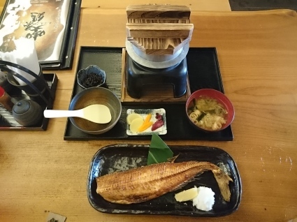 8/16 縄文の湯 喫茶処(きっさこ) 釜炊きごはん+北海ほっけ焼き@府中市_b0042308_23415426.jpg