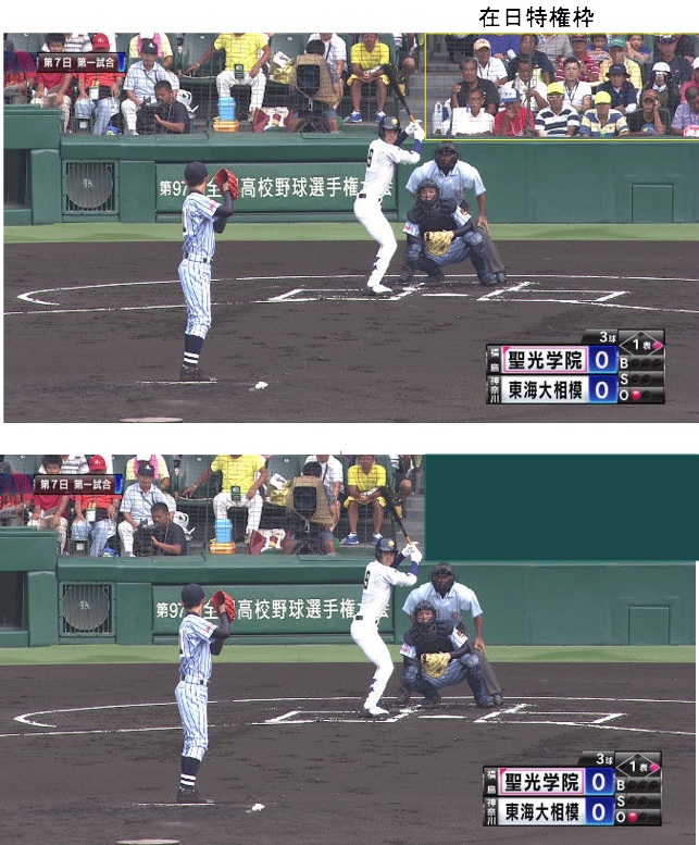 ジョーク一発：甲子園ネット裏もいつしか在日特権化→観戦中止ボ−ド張れ！_e0171614_12345770.jpg