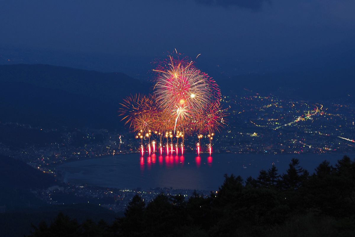 諏訪湖の花火２０１５年 やっと見たぞ 私のデジタル写真眼
