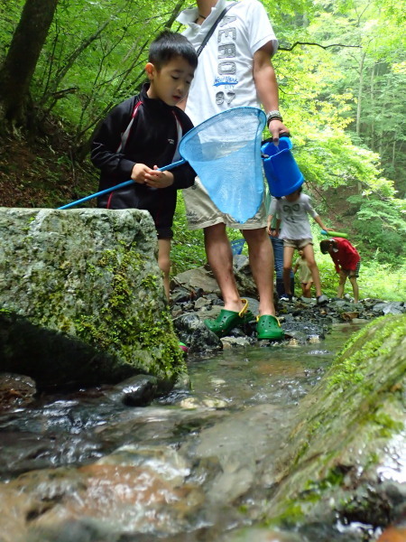 夏の湯西川キャンプ② 清流遊びで恐怖の再会_c0122670_07333080.jpg