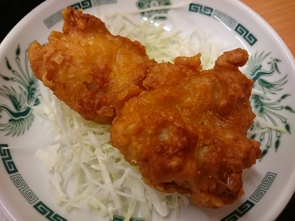 8/16 熱烈中華食堂日高屋 W餃子定食¥620+生ビール2杯¥620_b0042308_13343559.jpg