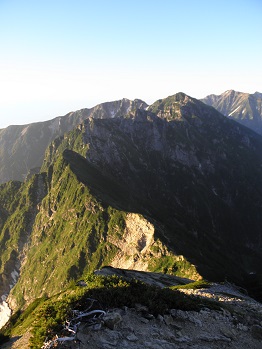 不帰の嶮、唐松岳 2日目_d0032405_2153363.jpg